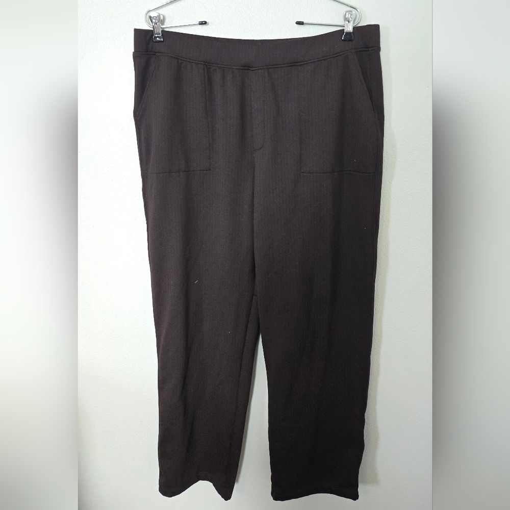 Mondetta | Brown Herringbone Pull On Pants Size XL - Picture 4 of 12